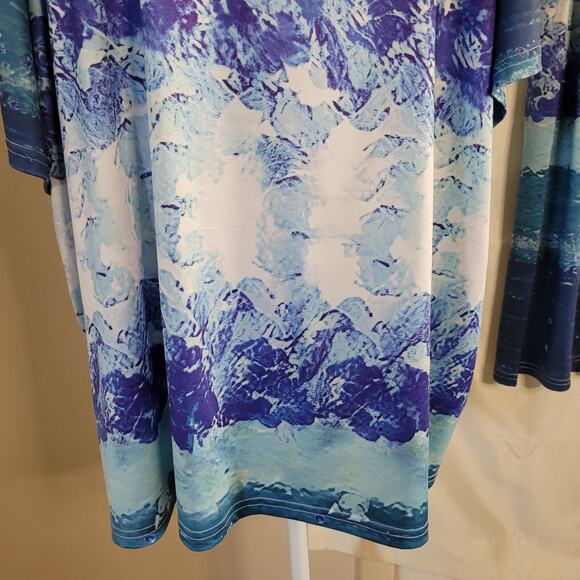 Women's 5XL Blue & White Pajama Set - Comfort & Style - Picture 14 of 16